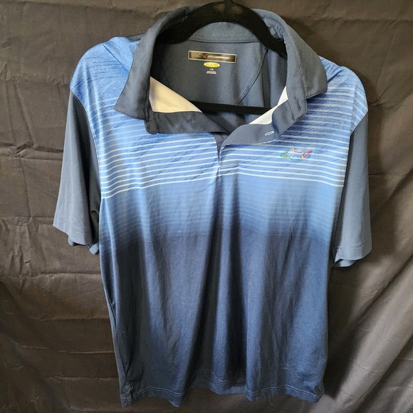 Greg Norman Golf Shirt Mens Large Navy - Picture 1 of 5